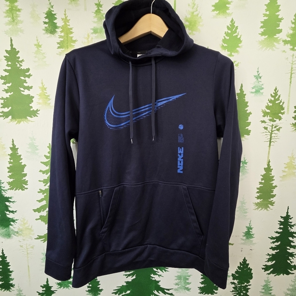 Nike Men's Navy Blue Hoodie - Picture 1 of 8
